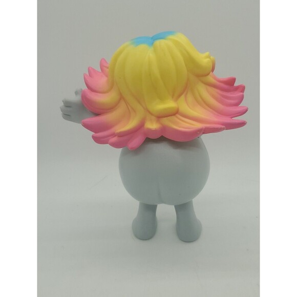 Trolls Dreamworks Bridget Gray Girl Troll Rainbow Hair 6” Girl Plastic Toy Doll - Picture 5 of 10